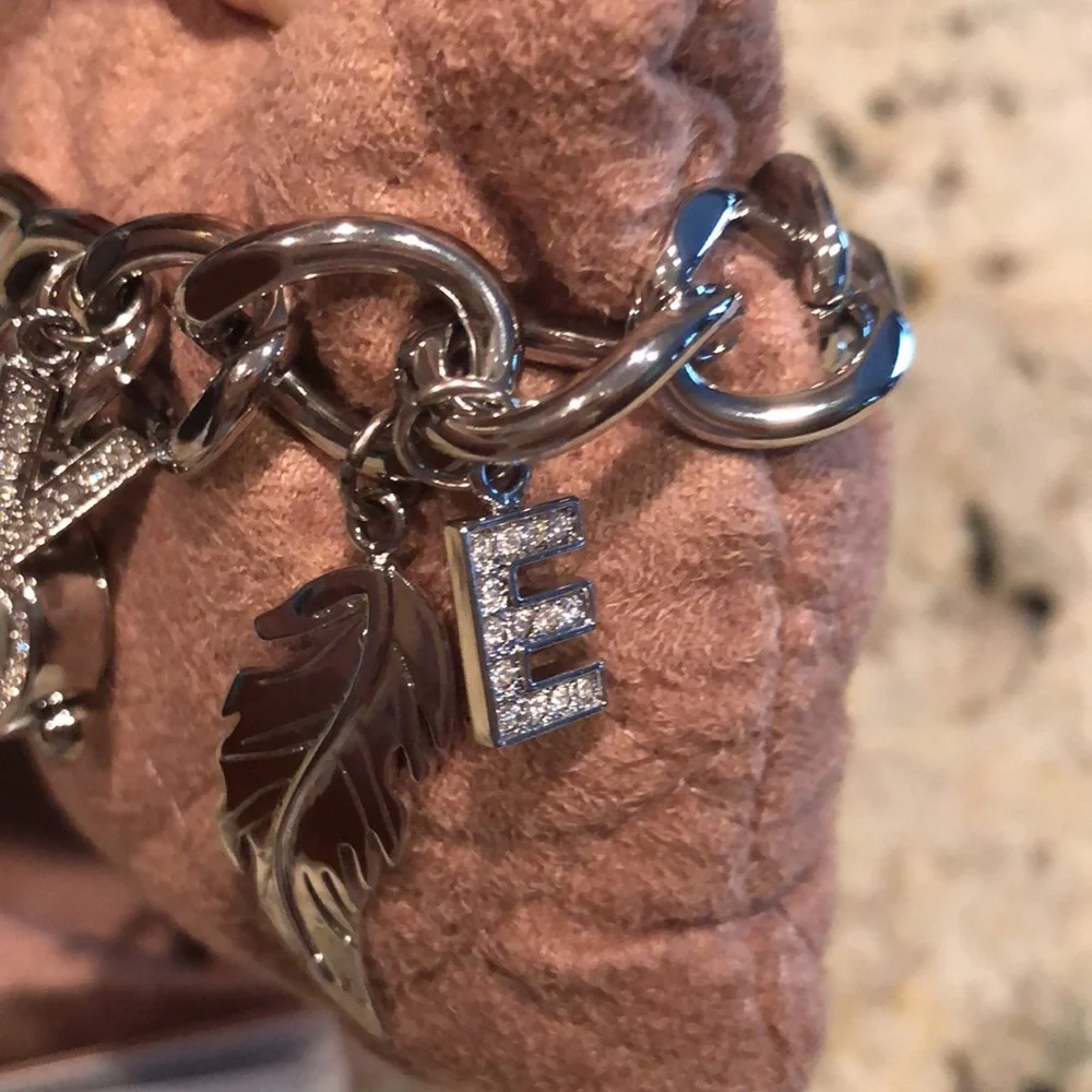 Watch by JLo in Heart Shaped Silver Tone Bracelet with Heart Face